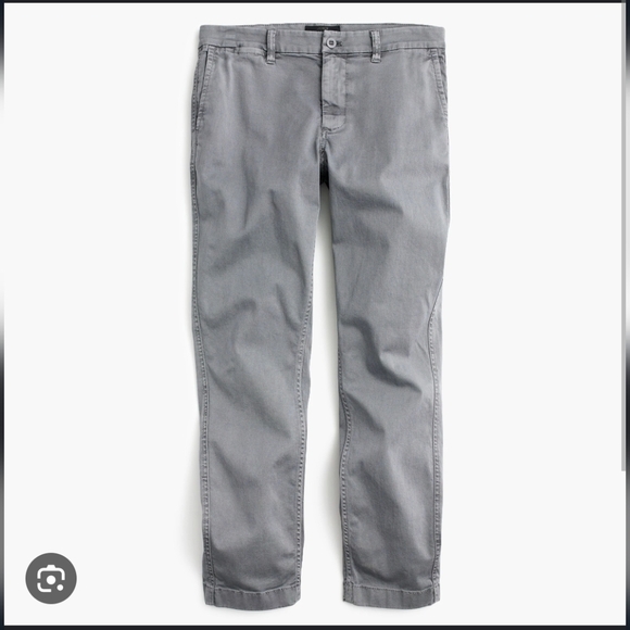 J Crew High Rise Slim Boy Chico Gray Light Academia Back To School Pants Sz 32 - Picture 1 of 8